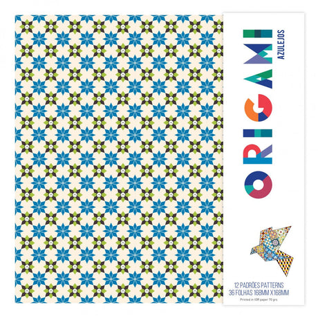 Cube magique I Casse-tête sur le thème des Azulejos Planches d'origami portugais