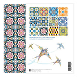Cube magique I Casse-tête sur le thème des Azulejos Planches d'origami portugais