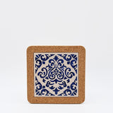 Dessous de plat en liège et céramique "Azulejos" 10 motifs - 20cm Dessous de plat en liège et céramique "Azulejos" 10 motifs - 20cm Motif 10