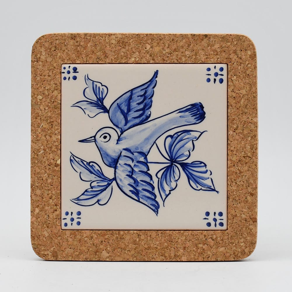 Dessous de plat en liège et céramique "Azulejos" - 15cm Motif 4