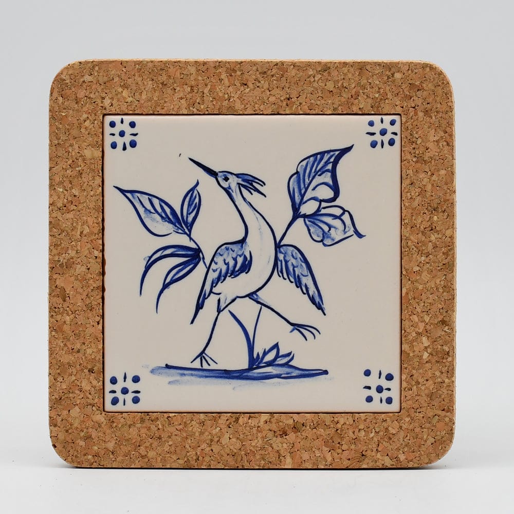 Dessous de plat en liège et céramique "Azulejos" - 15cm Motif 7