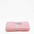 Doudou jaune en coton aux motifs sardines portugaises Couverture en tricot - Rose