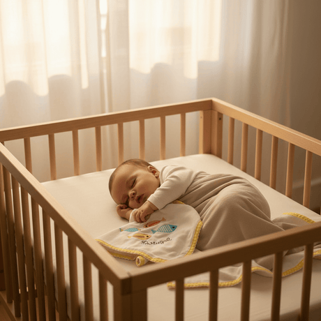 Doudou jaune en coton aux motifs sardines portugaises Doudou en coton "Sardinhas" - Jaune