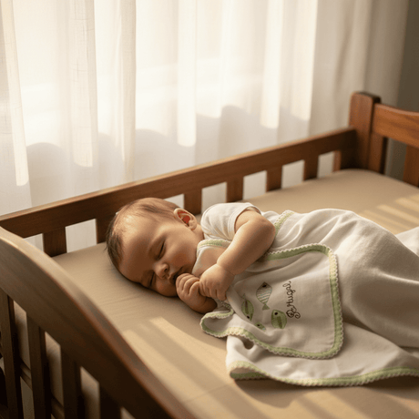 Doudou vert en coton aux motifs sardines portugaises Doudou en coton "Sardinhas" - Vert