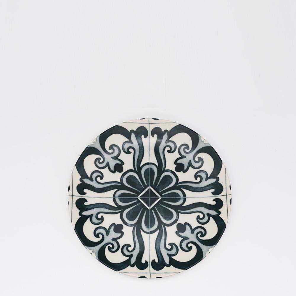 Ensemble de 4 assiettes en grés "Éléments" - 21 cm