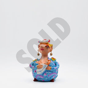 Figurine de femme en terre cuite 20cm de Julia Cota Boneca Barriguda 20cm - Júlia Côta