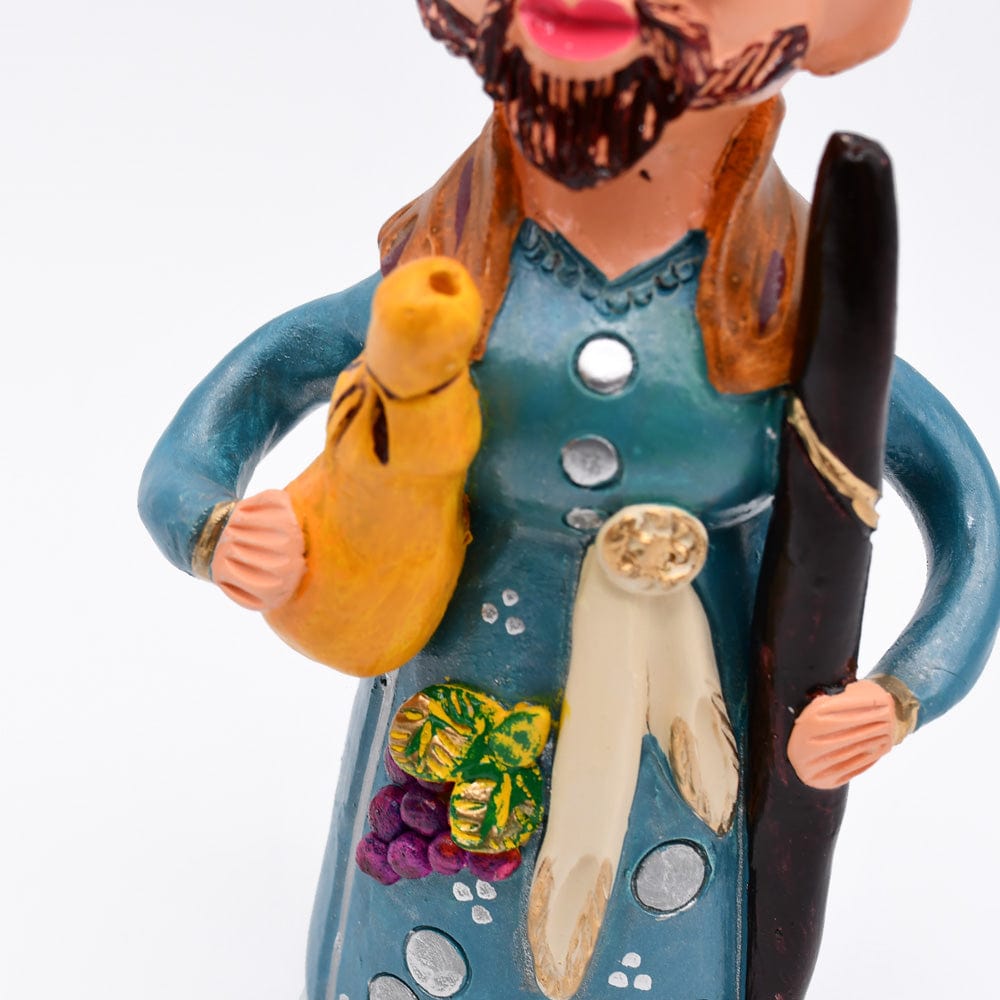 Figurine Saint François terre cuite I Julia Cota I Artiste portugaise Marques Pombal 25cm - Prazeres Côta