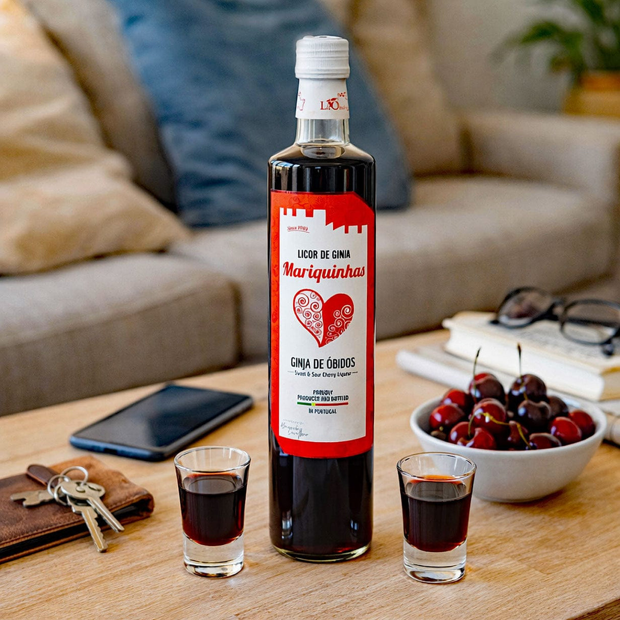 Ginja de Óbidos Liqueur de cerise portugaise Mariquinhas Mariquinhas I Ginja de Óbidos - 70cl