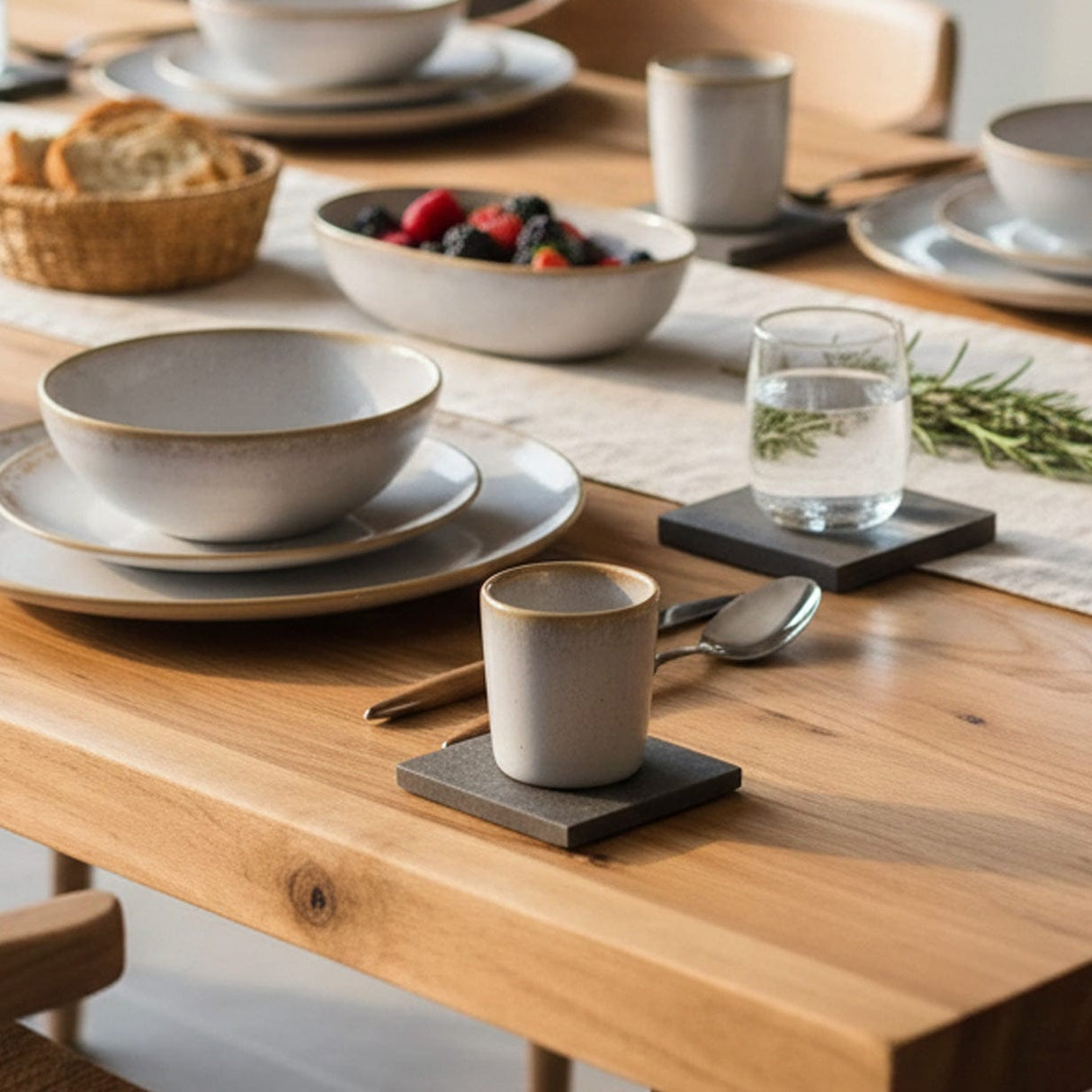 Gobelet à café blanc en grès de la collection portugaise Amazonia Tasse à espresso en grès "Amazonia" Blanche