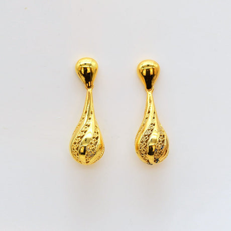 Gota de Luz – Boucles d’oreilles en argent doré | Portugal Gota de Luz I Boucles d'oreilles en argent doré