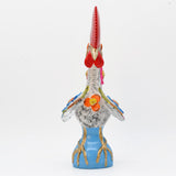Grand Coq du Portugal blanc en terre cuite Prazeres Cota Coq de Barcelos 40cm blanc - Prazeres Côta