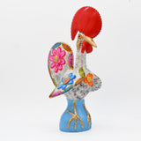 Grand Coq du Portugal blanc en terre cuite Prazeres Cota Coq de Barcelos 40cm blanc - Prazeres Côta