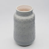 Grand saladier en céramique rouge I Motifs dentelles portugaises Vase en céramique - Gris