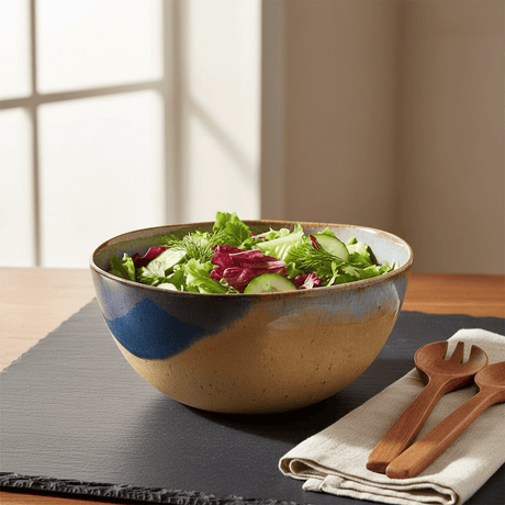 Grand saladier en grès de la collection portugaise Corals Saladier en grès "Corals"