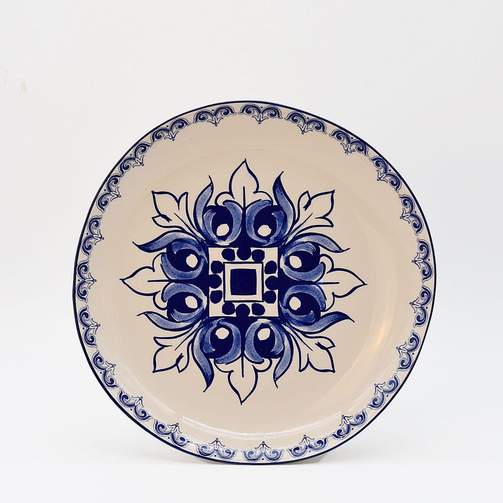 Grande assiette en céramique motifs azulejos version 1 – Luisa Paixao