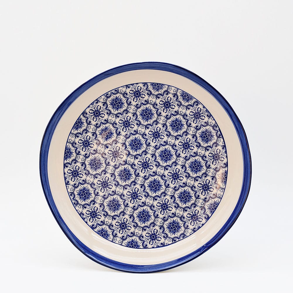 Grande assiette en céramique motifs azulejos version 3 – Luisa Paixao