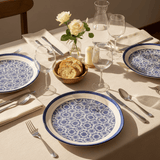 Grande assiette en céramique motifs azulejos version 3 Assiette en céramique "Padrão" 27cm - Bleu