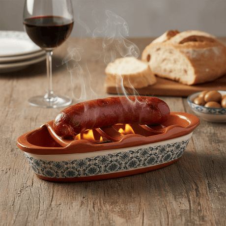 Grille Chouriço avec des motifs Azulejos verts Grille Chouriço "Padrão" - Vert