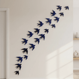 Hirondelle murale en céramique bleu cobalt du Portugal Hirondelle en céramique - Bleu cobalt