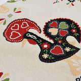 Lot de 2 Set de table Coq portugais en tissu Set de table "Galo"- Lot de 2