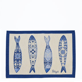 Lot de 2 Set de table sardinhas en tissu Set de table "Sardinhas"- Lot de 2