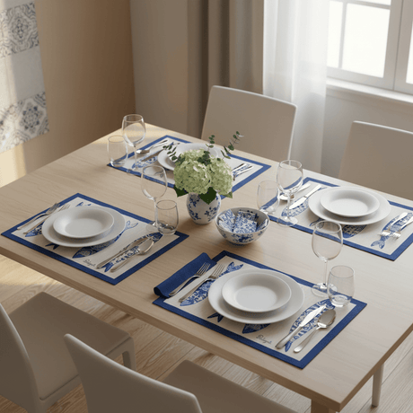 Lot de 2 Set de table sardinhas en tissu Set de table "Sardinhas"- Lot de 2