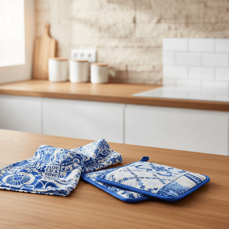 Manique en tissu au motifs portugais Azulejos Gant de cuisine "Azulejos"