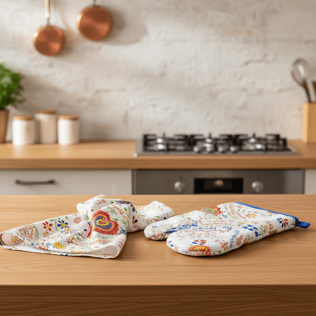 Manique en tissu I Motifs portugais namorados Gant de cuisine "Namorados"