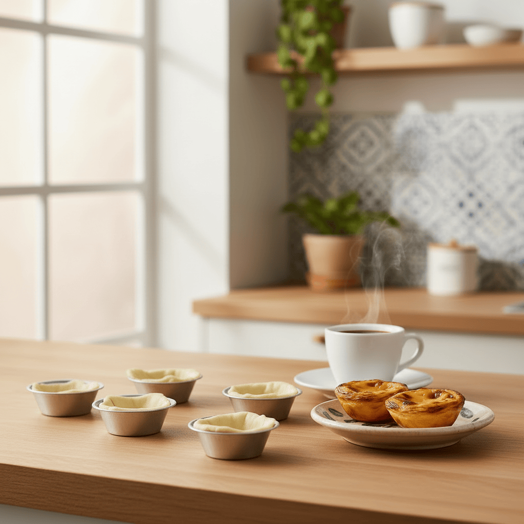 Moule à Pasteis de Nata Miniature 8 pièces Moules à Pasteis de Nata Miniatures - 8 pièces