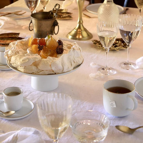 Mug en porcelaine blanche à bord doré – Fabriquée au Portugal Mug en porcelaine "Resonance"