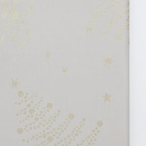 Nappe beige Festive Argentée – Élégance Portugaise & Entretien Facile Nappe en coton "Festas" - Beige