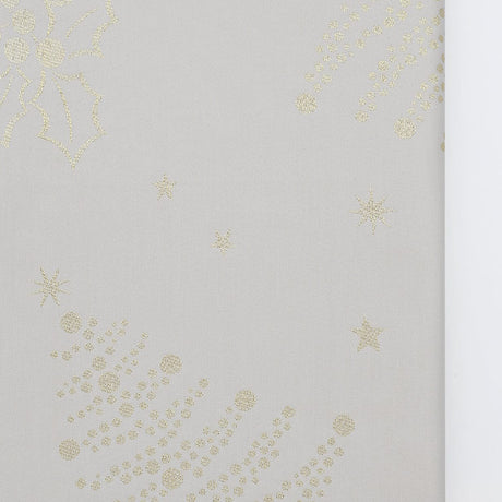 Nappe beige Festive Argentée – Élégance Portugaise & Entretien Facile Nappe en coton "Festas" - Beige