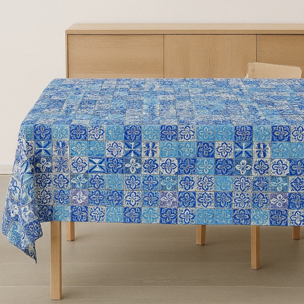 Nappe de table avec des motifs Azulejos Nappe en coton "Azulejos"