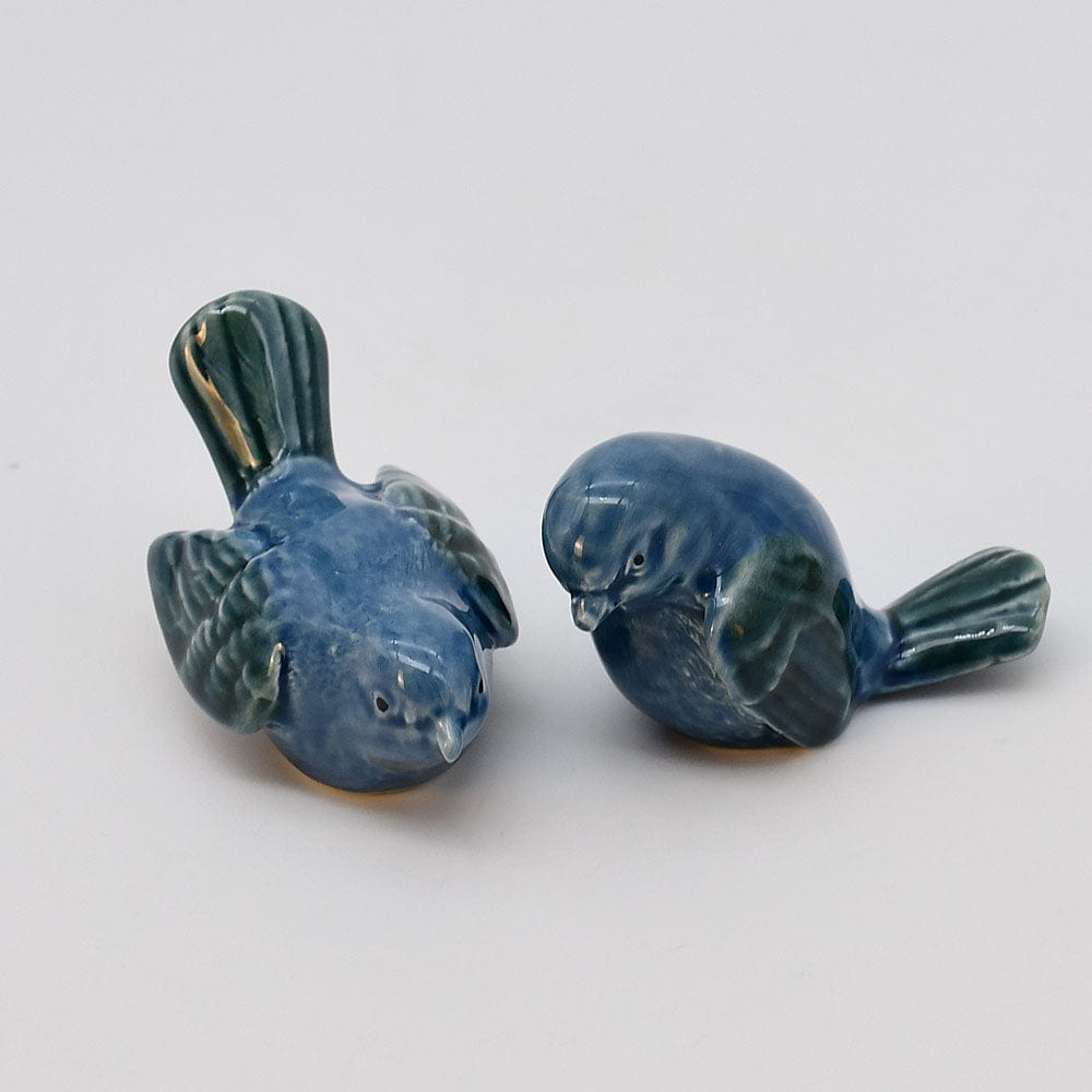 Paire d'oiseaux en céramique I Céramique portugaise Paire d'oiseaux en céramique - Bleu