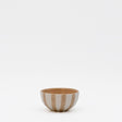 Petit bol en céramique rayé moka et blanc Petit bol rayé  "Costa Nova Mar" - Moka