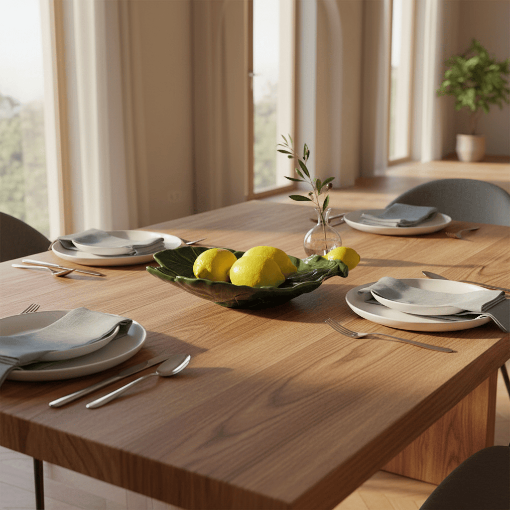 Petit plat en céramique en forme de citron Petit plat en céramique "Limão"