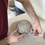 Petit saladier en céramique blanc I Motifs dentelles portugaises Saladier individuel "Carimbada" blanc - 19 cm