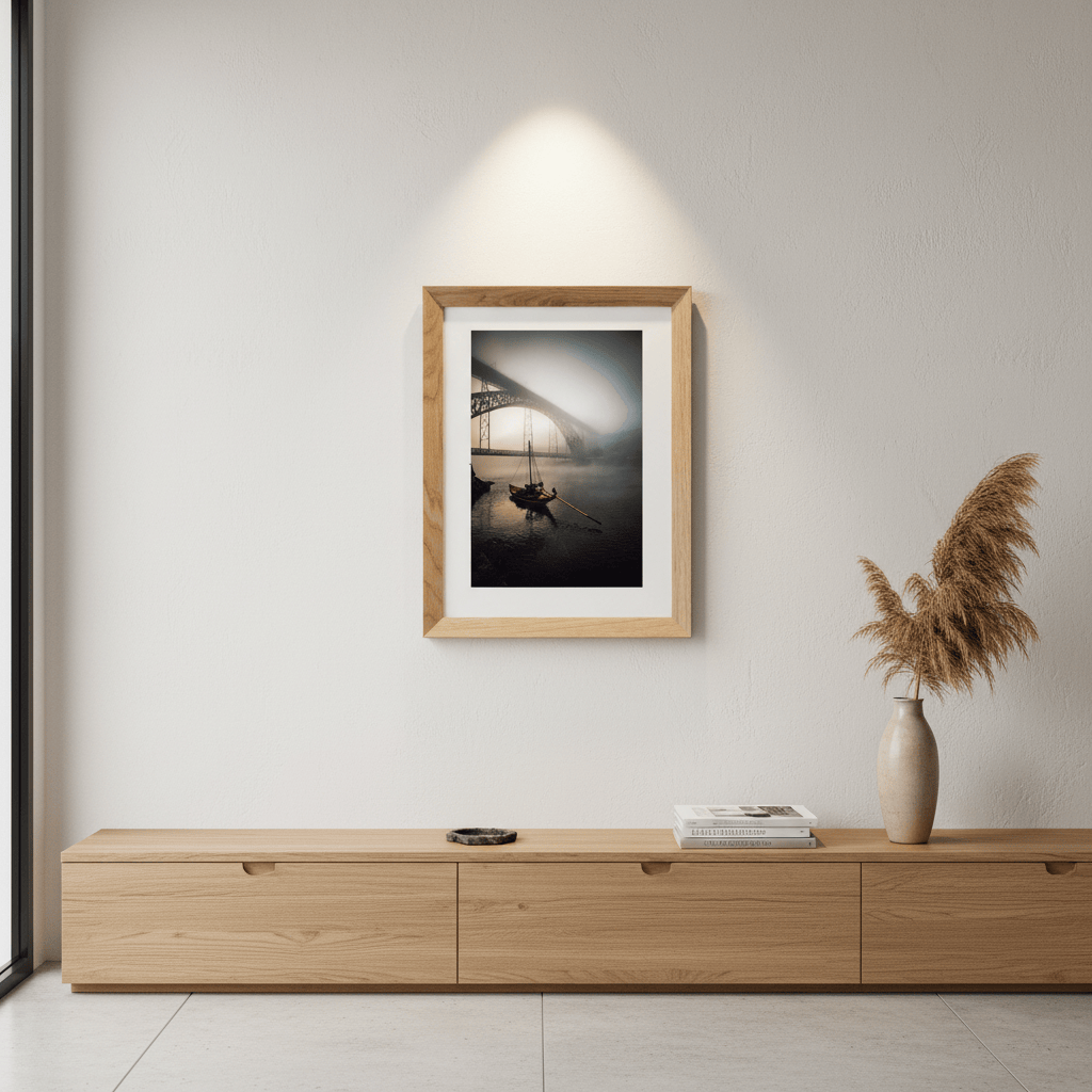 Photo d'art signée de Porto au Portugal Photo d'art signée "Cais da Ribeira"