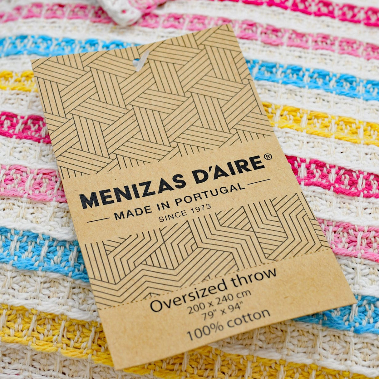 Plaid portugais coton couvre-lit 240x200 | Style de vie portugais Couvre-lit en coton 240x200 - 5 couleurs