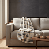 Plaid portugais couvre-lit gris 240x200 | Style de vie portugais Plaid Couvre-lit en coton 240x200 - Gris
