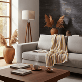 Plaid portugais couvre-lit jaune 240x200 | Style de vie portugais Plaid Couvre-lit en coton 240x200 - Jaune