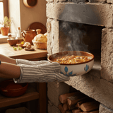 Plat à four ou saladier en terre cuite - Turquoise Plat à four ou saladier en terre cuite - Turquoise