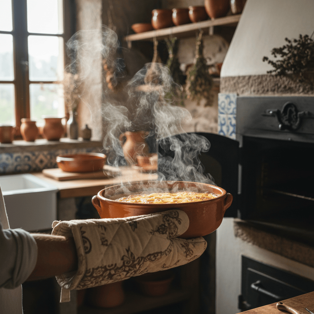 Plat à four rond en terre cuite naturelle vitrifiée Plat à four rond en terre cuite vitrifiée