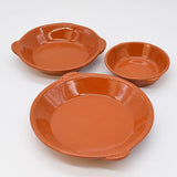 Plat à gratin en terre cuite naturelle vitrifiée Plat à gratin en terre cuite vitrifiée