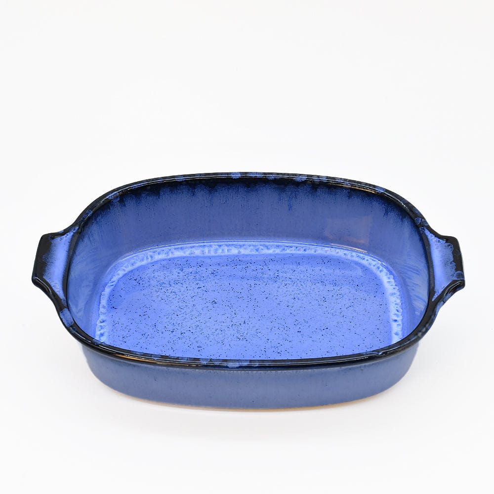 Plat de service en grès de la collection portugaise Amazonia Plat à four en grès "Amazonia" Bleu - 00cm