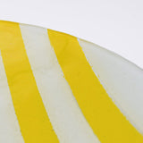 Plat de service en verre jaune I Artisanat portugais Plat en verre "Marinha Grande" - Jaune