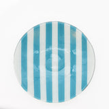 Plat de service en verre turquoise I Artisanat portugais Plat en verre "Marinha Grande" - Turquoise