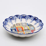 Plat en céramique traditionnel du Portugal  I bleu 24cm Plat en céramique "Janelas" - 24cm