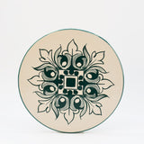 Plateau en céramique vert motifs azulejos version 1 Plateau en céramique "Brasão" - Vert