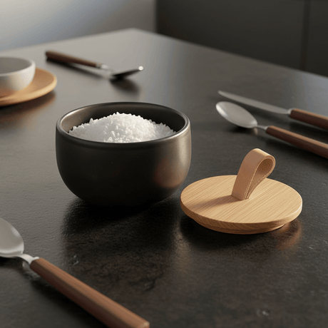 Pot à sucre en grès Pacifica Anthracite Pot à sel en grès "Pacifica“ - Anthracite